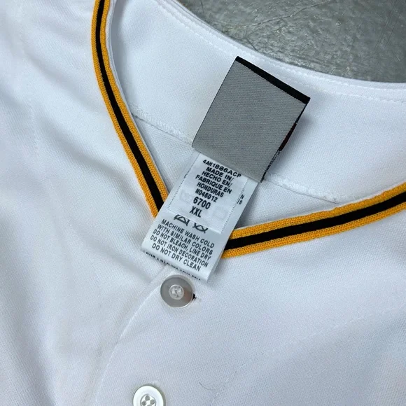 Majestic Gregory Polanco 25 Pittsburgh Pirates Jersey Stitched XXL MLB Baseball - Picture 5 of 8